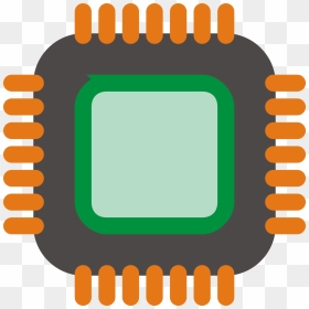 Electronics Clipart Computer Chip - Computer Chip Clip Art, HD Png Download - computer chip png