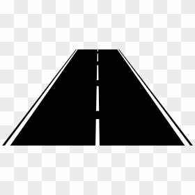 Highway, Road, Lanes, Asphalt, Dashed, Roadway - Straight Road Clipart, HD Png Download - asphalt png