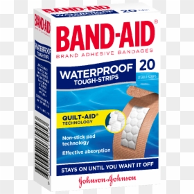 Ba Toughstrip Wp 20 - Band Aid Tough Strips 40, HD Png Download - bandages png