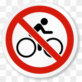 Transparent No Sign - No Bikes On Sidewalk, HD Png Download - prohibition sign png