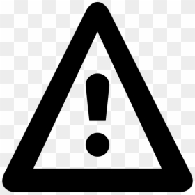 Transparent Warning Icon Png - Warning Triangle Icon Png, Png Download - prohibition sign png