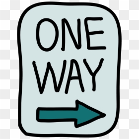 One Way Road Sign Icon , Png Download, Transparent Png - one way sign png