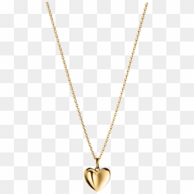 Yin Yang Silver Gold Necklace, HD Png Download - golden heart png