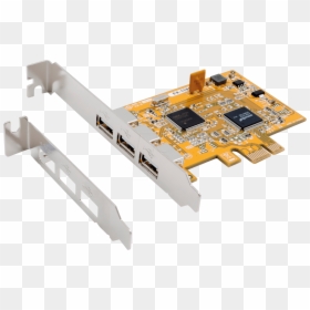 0 Pcie Board 3 Port Incl - Electronic Component, HD Png Download - computer chip png