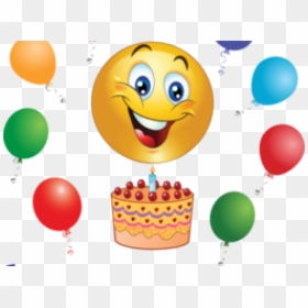 Emoji Clipart Celebration - Smiley Happy Birthday Emoji, HD Png Download - emojis faces png