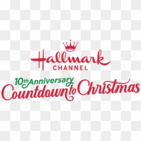 Cm19 Hc Ctc 10th Logo Horizontal - Hallmark Channel, HD Png Download - candy cane divider png