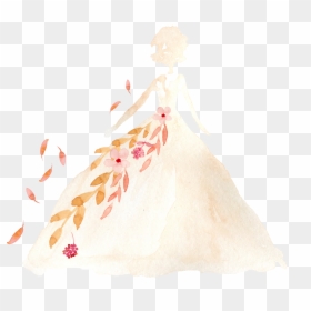 Wedding Dress Clothing - Illustration, HD Png Download - wedding dresses png