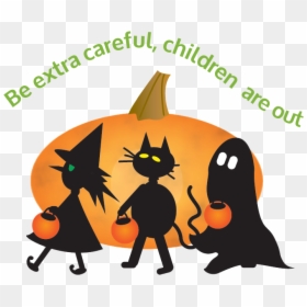 Halloween - Watch Out For Trick Or Treaters, HD Png Download - haloween png