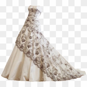 Dress Png Image Background - Transparent Background Wedding Gown Png, Png Download - wedding dresses png