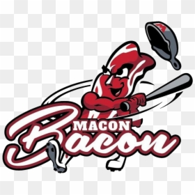 Macon Bacon - Macon Bacon Baseball Team, HD Png Download - bacon.png
