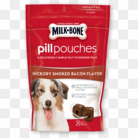 Milk Bone Hickory Smoked Bacon Flavor Pill Pouches - Milk Bone Pill Pouches, HD Png Download - bacon.png
