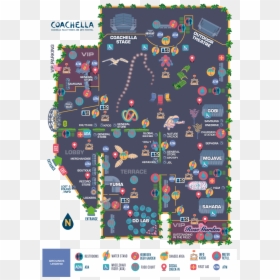 Coachella Map 2014, HD Png Download - coachella logo png