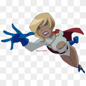 Supergirl Clipart Power Girl - Dc Power Girl Cartoon, HD Png Download - super girl png