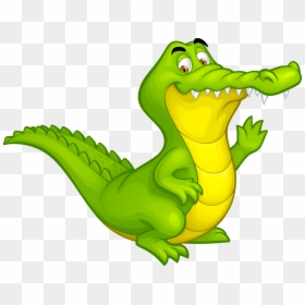 Transparent Cartoon Alligator Png - Cute Alligator Cartoon Crocodile, Png Download - alligator head png
