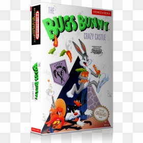 Nes Bugs Bunny In Crazy Castle Retail Game Cover To - Bugs Bunny Crazy Castle Nes, HD Png Download - nes cartridge png