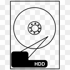 Hard Drive - Circle, HD Png Download - hdd png