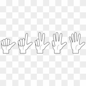 Line Art,angle,symmetry, HD Png Download - fingers png