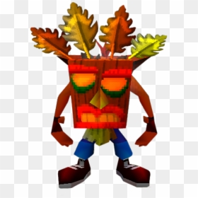 Crash Bandicoot Invincible Aku Aku, HD Png Download - aku aku png