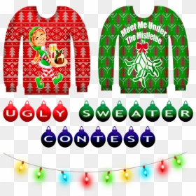 Ugly Christmas Sweater, Christmas Sweater, Christmas - Ugly Christmas Sweater Png Transparent, Png Download - christmas sweater pattern png