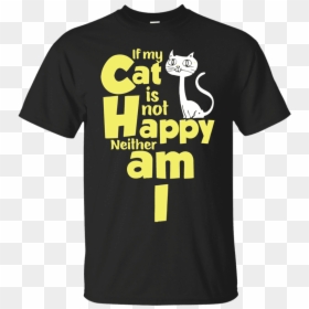 Happy Cat T-shirt"  Class= - Active Shirt, HD Png Download - happy cat png