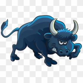 Bull Cartoon Illustration - Angry Cow Png, Transparent Png - bull horn png