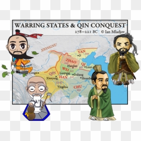 Warring States Of China Map, HD Png Download - confucius png