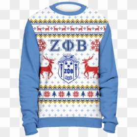 Zeta Phi Beta Ugly Christmas Sweater - Alpha Kappa Alpha Ugly Christmas Sweater, HD Png Download - christmas sweater pattern png
