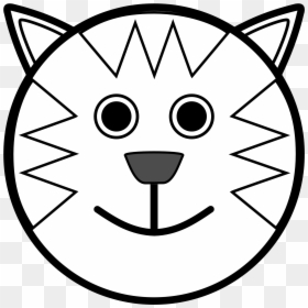 Linuxien Tigre Black White Ist Clipartist - Tiger Face Cartoon Drawing, HD Png Download - tigre png