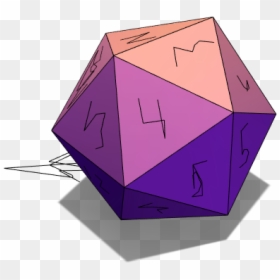 3d Design By Blu Plays Apr 6, - Triangle, HD Png Download - dnd dice png