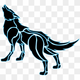 Dog Red Fox Clip Art - Transparent Cool Wolf Logo, HD Png Download - wolf art png