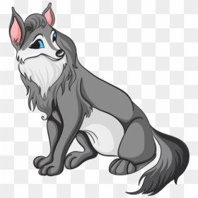 How To Draw A Mother Wolf From The Forest Friends - Wolf Cartoon Png, Transparent Png - wolf art png