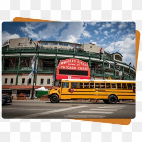 Wrigley Field, HD Png Download - charter bus png