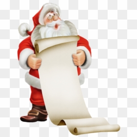 Image Du Blog Zezete2 - Santa With List Clipart Free, HD Png Download - santa .png