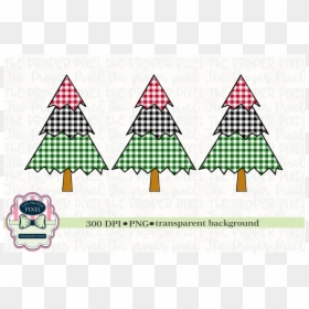 Tree Design Buffalo Plaid Christmas Sublimation Printable - Christmas Day, HD Png Download - santa .png