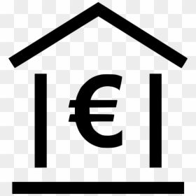 Bank Icon Euro Png, Transparent Png - euro symbol png