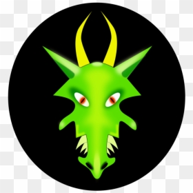 Transparent Dragon Face Png - Logo Green Dragon Circle, Png Download - blog icons png
