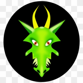 Transparent Dragon Face Png - Logo Green Dragon Circle, Png Download - blog icons png