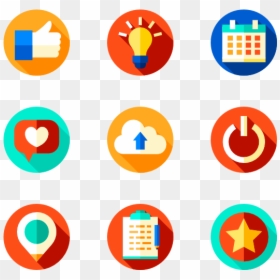 Business Flat Icons Png, Transparent Png - blogger icon png