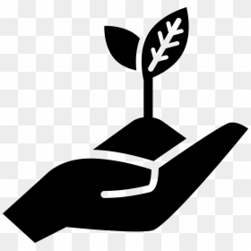 Open Hand Vector Png Download - Plant In Hands Icon, Transparent Png - growth icon png