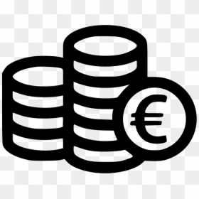 Euro Coins Icon Png, Transparent Png - euro symbol png