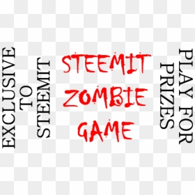 Zombibanner - Handwriting, HD Png Download - play game button png