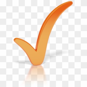 Orange Check Mark Clipart - Blue Check Mark, HD Png Download - checkmark png no background