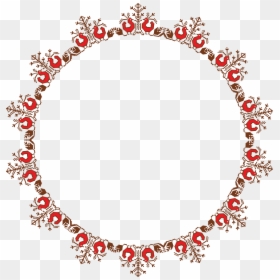 Transparent Embroidery Clipart - Round Frame Png, Png Download - vintage background png