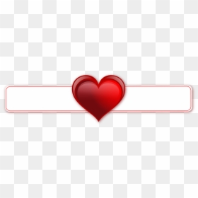 Transparent Love Banner, HD Png Download - heart banner png