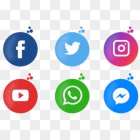 Social Media Icons Png, Transparent Png - icono de facebook png