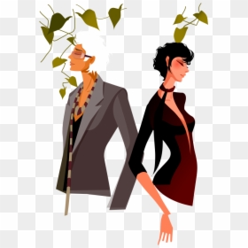 Fashion Clipart Man Woman - Moda Mujer Y Hombre Png, Transparent Png - man and woman png