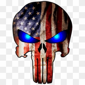 Transparent American Flag Clip Art Png - American Flag Punisher Skull Png, Png Download - american flag logo png