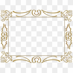 Clip Art Marcos Pinterest Boarders Frame - Borda Dourada Para Certificado, HD Png Download - moldura arabesco convite png
