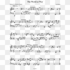 My Father's World Piano Sheet Music, HD Png Download - world at war png