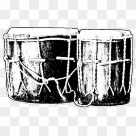 Garifuna Drum Black And White, HD Png Download - tambora png